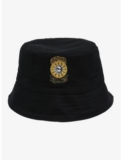 Disney The Nightmare Before Christmas Summer Fear Fest Jack Skellington Sun Logo Reversible Youth Bucket Hat - BoxLunch Exclusive