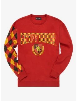 Harry Potter Gryffindor Argyle Crewneck - BoxLunch Exclusive