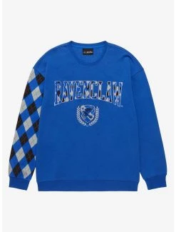 Harry Potter Ravenclaw Argyle Crewneck - BoxLunch Exclusive