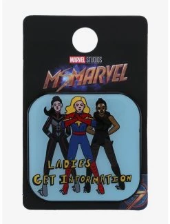 Marvel Ms. Marvel Ladies Get Information Enamel Pin - BoxLunch Exclusive -BoxLunch Shop 18053864 av1