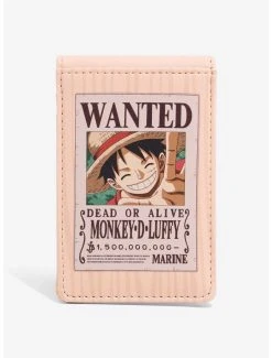 One Piece Monkey D. Luffy Wanted Poster Bifold Wallet - BoxLunch Exclusive