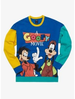 Disney D23 A Goofy Movie Max & Goofy Color Block Crewneck - BoxLunch Exclusive