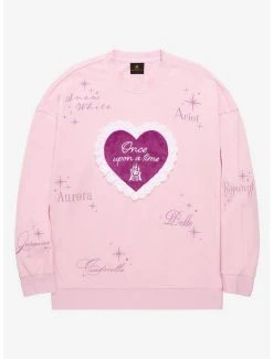 Disney Princess Once Upon A Time Heart Crewneck - BoxLunch Exclusive