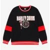 DC Comics Batman Harley Quinn Varsity Crewneck - BoxLunch Exclusive -BoxLunch Shop 18421134 hi