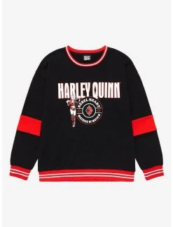 DC Comics Batman Harley Quinn Varsity Crewneck - BoxLunch Exclusive