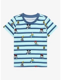 Disney Mickey Mouse & Friends Striped Toddler T-Shirt - BoxLunch Exclusive