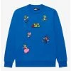 Nintendo Super Mario Bros. Characters Allover Print Crewneck - BoxLunch Exclusive -BoxLunch Shop 18539286 hi