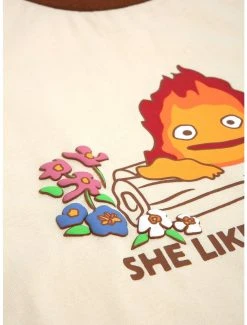 Studio Ghibli Howl's Moving Castle Calcifer Spark Toddler Ringer T-Shirt - BoxLunch Exclusive! -BoxLunch Shop 18626226 av2