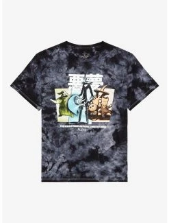 Disney The Nightmare Before Christmas Characters Kanji Youth Tie-Dye T-Shirt - BoxLunch Exclusive