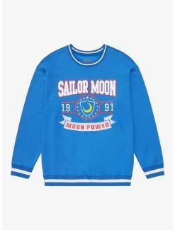 BoxLunch Shop 27 Sailor Moon Moon Power Varsity Crewneck - BoxLunch Exclusive