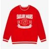 Pretty Guardian Sailor Moon Sailor Mars Varsity Crewneck- BoxLunch Exclusive -BoxLunch Shop 18749977 hi