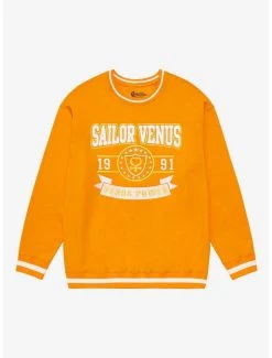 Pretty Guardian Sailor Moon Sailor Venus Varsity Crewneck - BoxLunch Exclusive