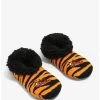Disney Winnie The Pooh Tigger Embroidered Portrait Fleece Slipper Socks - BoxLunch Exclusive -BoxLunch Shop 18809347 hi