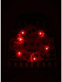 Our Universe Disney The Nightmare Before Christmas Jack Skellington Christmas Sweater Mini Backpack - BoxLunch Exclusive -BoxLunch Shop 18810636 av1