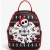 Our Universe Disney The Nightmare Before Christmas Jack Skellington Christmas Sweater Mini Backpack - BoxLunch Exclusive -BoxLunch Shop 18810636 hi