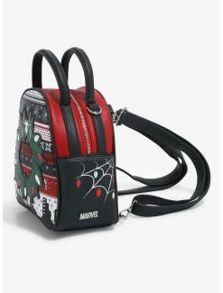 Marvel Spider-Man Christmas Sweater Mini Backpack - BoxLunch Exclusive -BoxLunch Shop 18810638 av3