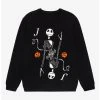 Disney The Nightmare Before Christmas Jack Playing Card Crewneck - BoxLunch Exclusive -BoxLunch Shop 18813225 hi