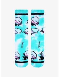 Marvel Spider-Gwen Chibi Tie-Dye Crew Socks - BoxLunch Exclusive -BoxLunch Shop 18859016 av2