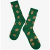 Marvel Guardians Of The Galaxy Baby Groot Allover Print Crew Socks - BoxLunch Exclusive -BoxLunch Shop 19040738 hi