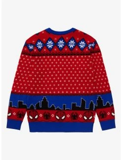 Marvel Spider-Man Chibi Spidey Youth Holiday Sweater - BoxLunch Exclusive -BoxLunch Shop 19046127 av1