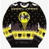 DC Comics Batman Bat Signal Sequin Holiday Sweater - BoxLunch Exclusive