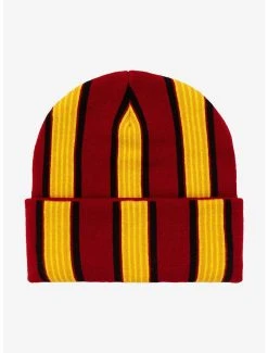 Harry Potter Gryffindor Striped Beanie - BoxLunch Exclusive -BoxLunch Shop 19177799 av1