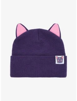 Sailor Moon Crystal Luna Eared Cuff Beanie - BoxLunch Exclusive