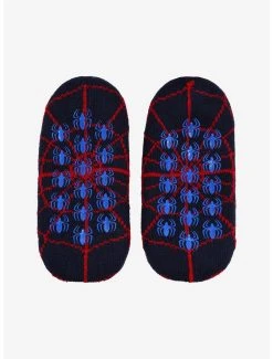 Marvel Spider-Man Miles Morales Chibi Miles Slipper Socks - BoxLunch Exclusive -BoxLunch Shop 19183854 av2
