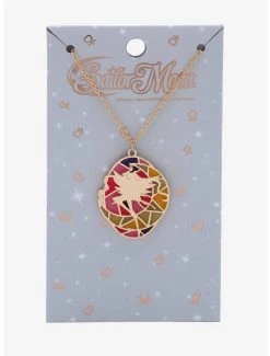 Pretty Guardian Sailor Moon Sailor Moon Silhouette Stained Glass Necklace - BoxLunch Exclusive -BoxLunch Shop 19235433 av2