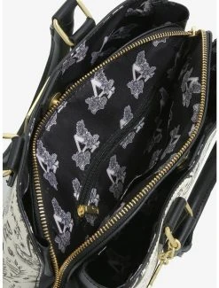 Loungefly Alice In Wonderland Line Art Allover Print Handbag - BoxLunch Exclusive -BoxLunch Shop 19323702 av5