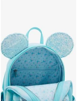 Loungefly Disney Minnie Mouse Sequin Bow Mini Backpack - BoxLunch Exclusive -BoxLunch Shop 19323801 av3