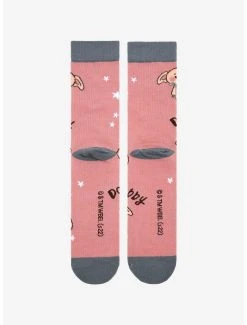 Harry Potter Chibi Dobby Allover Print Crew Socks - BoxLunch Exclusive -BoxLunch Shop 19465596 av2