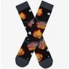 Studio Ghibli Howl's Moving Castle Calcifer Cooking Eggs & Bacon Crew Socks - BoxLunch Exclusive -BoxLunch Shop 19465661 hi