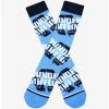 The Office Dunder Mifflin Allover Print Logo Crew Socks - BoxLunch Exclusive -BoxLunch Shop 19465700 hi