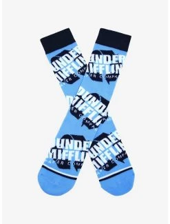The Office Dunder Mifflin Allover Print Logo Crew Socks - BoxLunch Exclusive