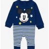 Disney Mickey & Stars Striped Infant One-Piece - BoxLunch Exclusive -BoxLunch Shop 19552673 hi