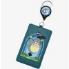 Loungefly Studio Ghibli My Neighbor Totoro Stained Glass Retractable Lanyard - BoxLunch Exclusive -BoxLunch Shop 19555462 hi