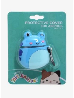 Squishmallows Alandy The Blue Frog Figural Wireless Earbuds Case - BoxLunch Exclusive -BoxLunch Shop 19566329 av3