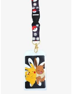 Loungefly Pokémon Pikachu & Eevee Floral Lanyard - BoxLunch Exclusive -BoxLunch Shop 19596676 av1