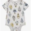 Star Wars Characters Ice Cream Allover Print Infant One-Piece - BoxLunch Exclusive -BoxLunch Shop 19617774 hi