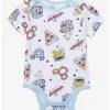 Disney Mickey Mouse Food Allover Print Infant One-Piece - BoxLunch Exclusive -BoxLunch Shop 19617792 hi