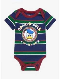 Disney Donald Duck Moody Striped Infant One-Piece - BoxLunch Exclusive