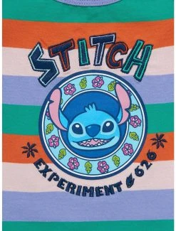 Disney Lilo & Stitch Experiment 626 Striped Infant One-Piece - BoxLunch Exclusive -BoxLunch Shop 19680002 av2