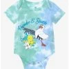 Disney The Little Mermaid Flounder & Scuttle Tie-Dye Infant One-Piece - BoxLunch Exclusive -BoxLunch Shop 19688002 hi