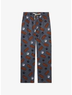Star Wars Chewbacca & Rebel Logo Allover Print Sleep Pants - BoxLunch Exclusive