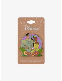Disney The Princess And The Frog Tiana & Naveen Floral Enamel Pin Set - BoxLunch Exclusive -BoxLunch Shop 19895884 av1