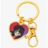 Sailor Moon Sailor Mars Heart Charm Keychain - BoxLunch Exclusive -BoxLunch Shop 19896020 hi