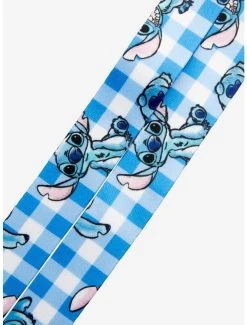 Disney Lilo & Stitch Gingham Stitch Lanyard - BoxLunch Exclusive -BoxLunch Shop 19905239 av2