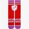 Sailor Moon Sailor Mars Varsity Crew Socks - BoxLunch Exclusive -BoxLunch Shop 19935848 hi
