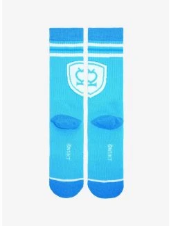 Sailor Moon Sailor Mercury Varsity Crew Socks - BoxLunch Exclusive -BoxLunch Shop 19935850 av1